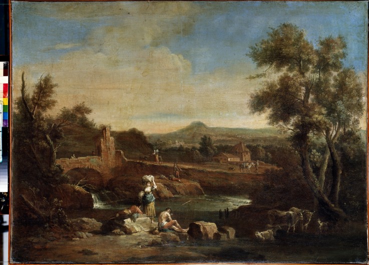 Landscape with a river from Francesco Zuccarelli