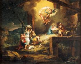 Birth Christi with adoration of the shepherds