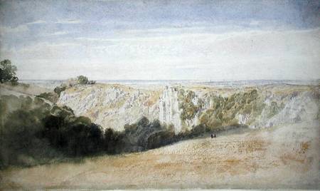 View near the Cheddar Gorge from Francis Danby