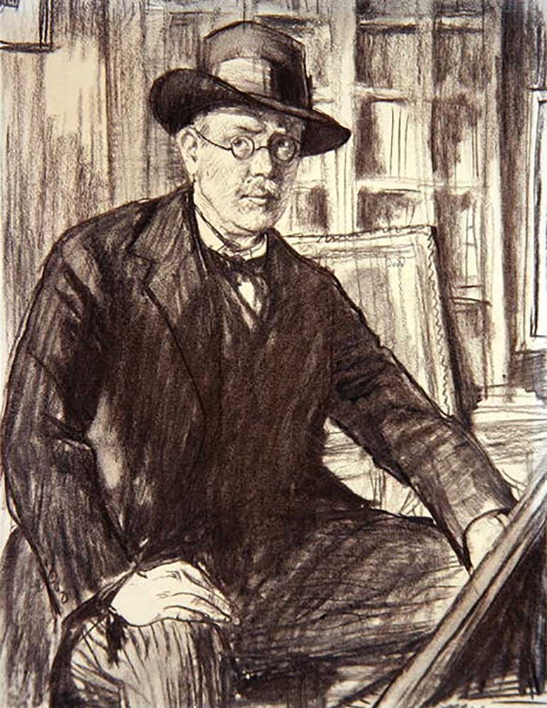 Self Portrait (charcoal on paper) from Francis Dodd