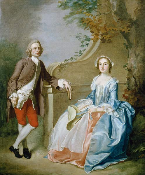 Portrait of a Gentleman and his Wife from Francis Hayman