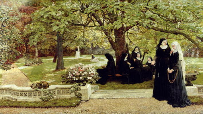 The Convent Garden, 1878 (oil on canvas) from Francis S. Walker