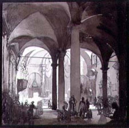 Interior View of the Convent Church, San Felice, Florence from Francis Sydney Unwin