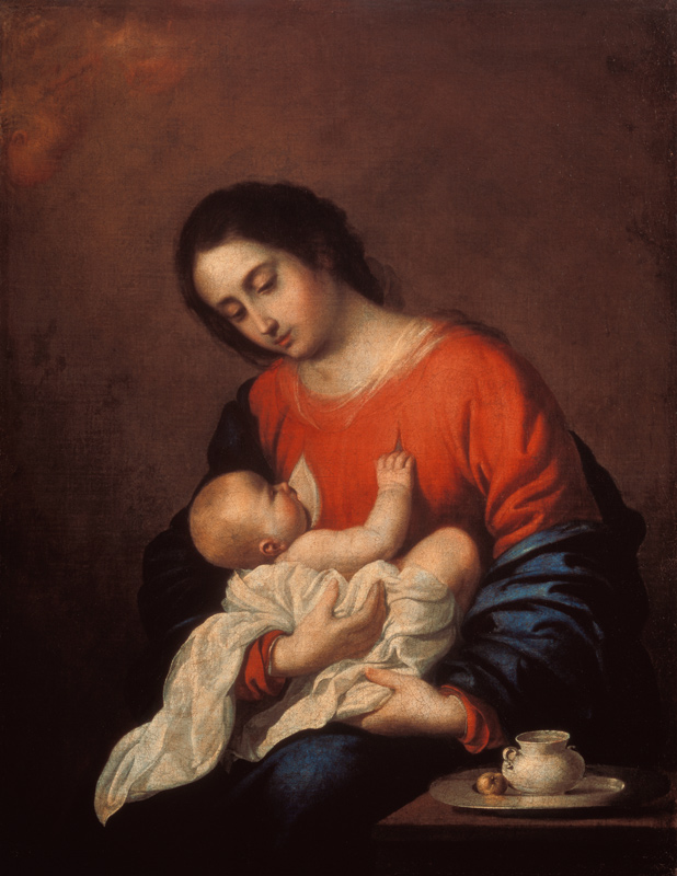 Maria mit dem Kind from Francisco de Zurbarán (y Salazar)