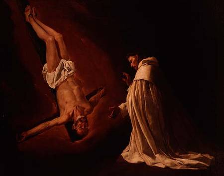 Appearance of St. Peter to St. Peter Nolasco (1182-1256) from Francisco de Zurbarán (y Salazar)