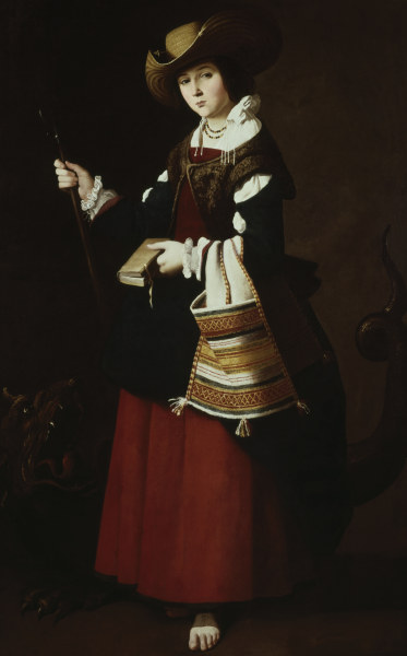 F.de Zurbarán / St. Margaret / 1635-1640 from Francisco de Zurbarán (y Salazar)