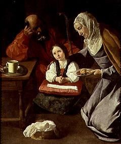 Maria, Joseph and the Jesusknabe from Francisco de Zurbarán (y Salazar)