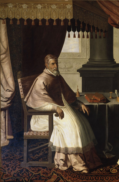 Pope Urban II / Painting by Zuburán from Francisco de Zurbarán (y Salazar)