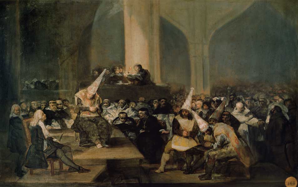 Meeting of the Inquisitionsgerichtes. from Francisco José de Goya