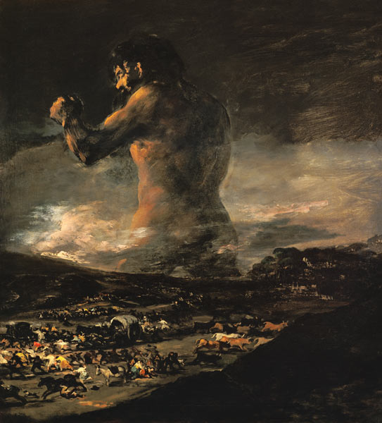 The giant from Francisco José de Goya