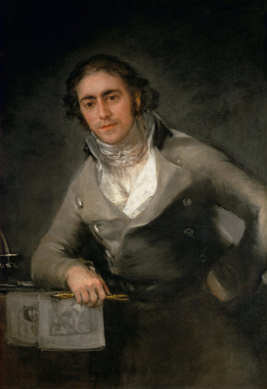 Portrait of a man presumed to be Don Evaristo Perez de Castro from Francisco José de Goya