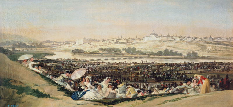 Public festival on the San Isidro day from Francisco José de Goya