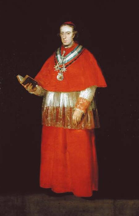 Cardinal Don Luis de Bourbon (1777-1823) from Francisco José de Goya