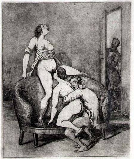 Caught in the act from Francisco José de Goya