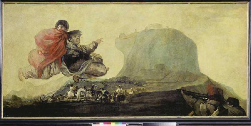 (witches' sabbath end the black pictures of the Quinta del Sordo) from Francisco José de Goya