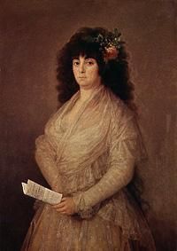 The actress (Maria Del Rosario Fernández) from Francisco José de Goya