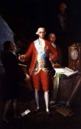 Portrait of Jose Monino, the Count of Floridablanca