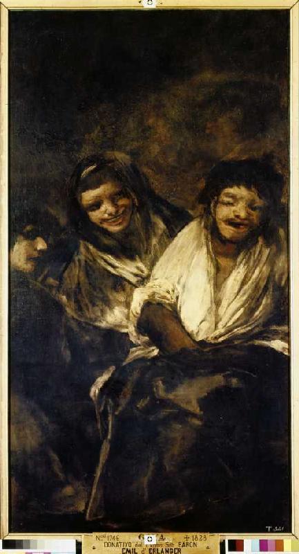 Zwei Frauen und ein Mann from Francisco José de Goya