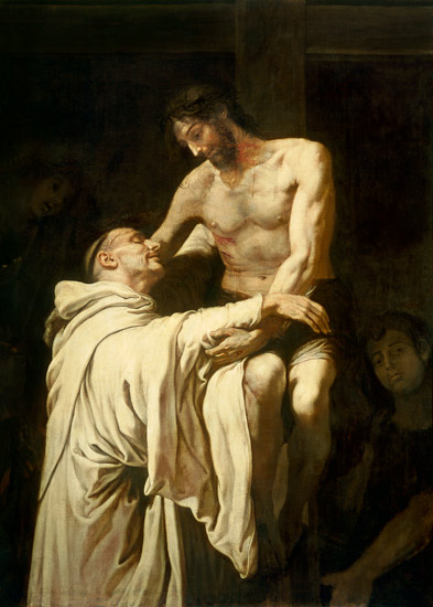 Christ Embracing St. Bernard from Francisco Ribalta