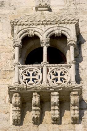 A balcony on the Tower of Belem, built c.1514 (photo) (see also 237479, 237480 & 237483) 