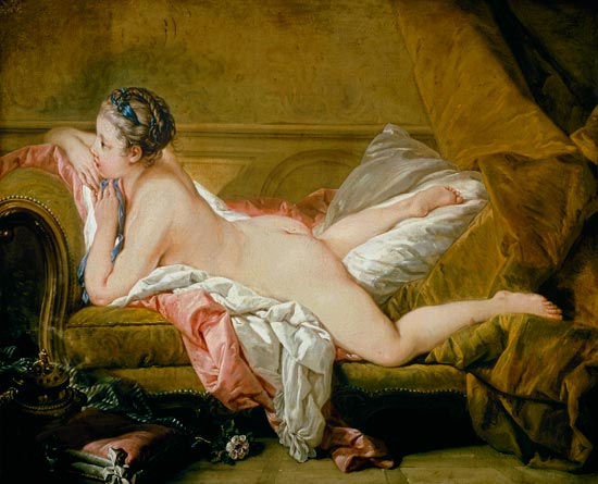 (resting girl Louise O ' Murphy) from François Boucher