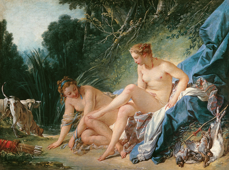 The bath of Diana. from François Boucher