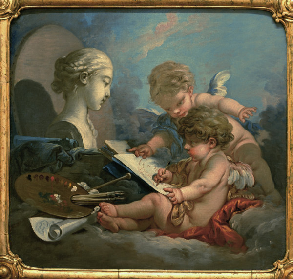 Allegory of Paint. from François Boucher