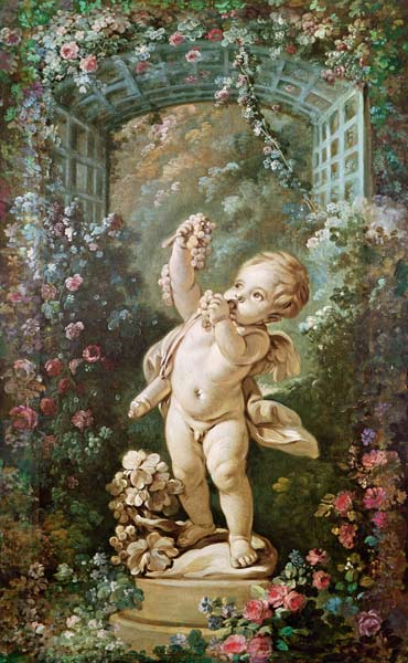 Cupid with Grapes from François Boucher