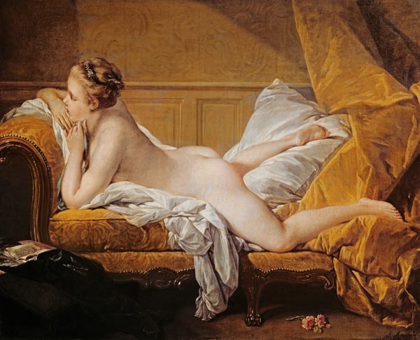 (resting girl Luise O ' Murphy) from François Boucher