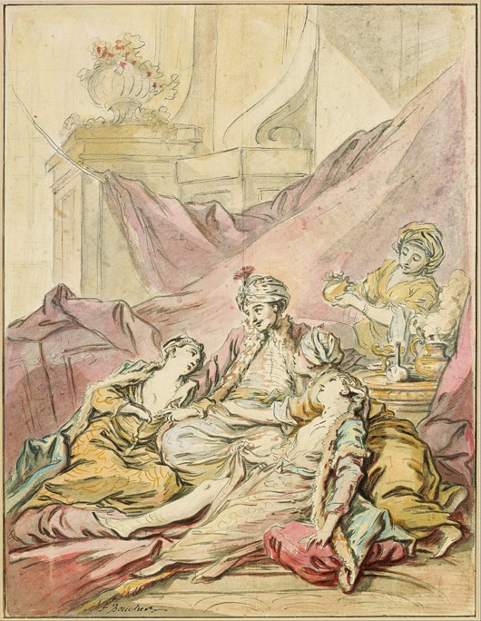 The Pasha in His Harem from François Boucher