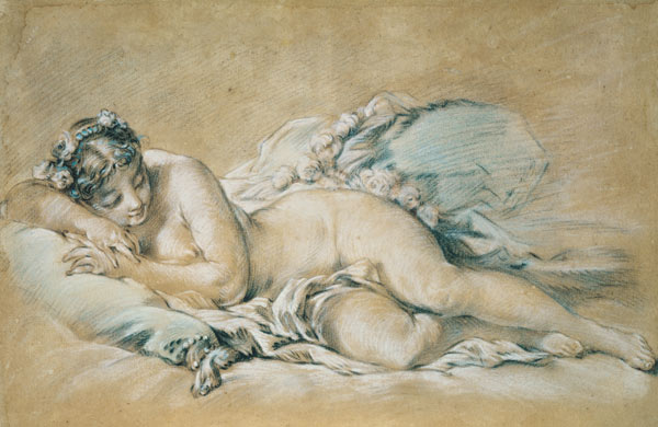 Schlafender weiblicher Akt from François Boucher