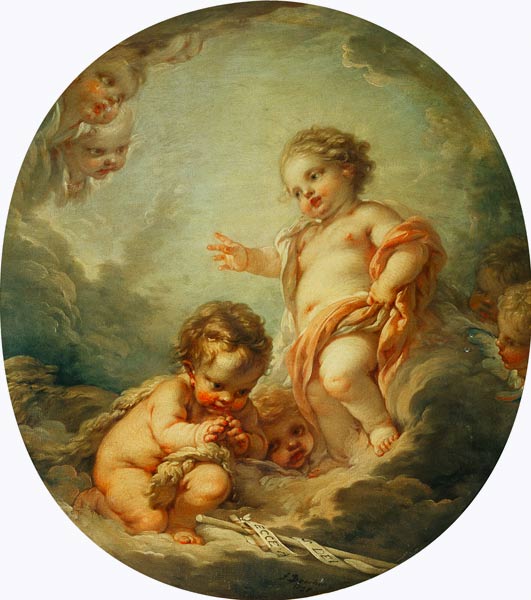 Christ and John the Baptist as Children from François Boucher