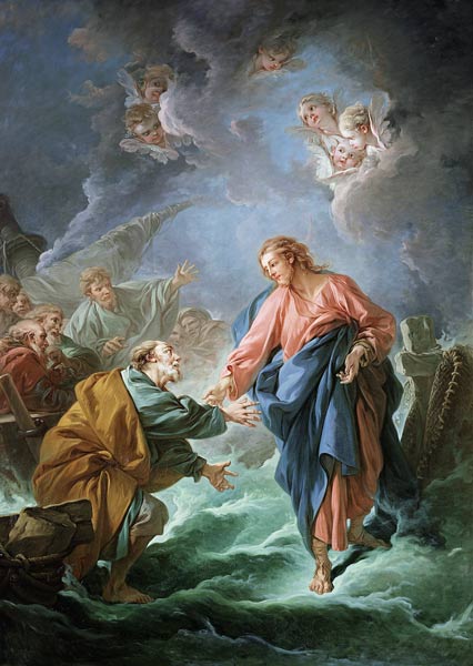St. Peter Invited to Walk on the Water from François Boucher