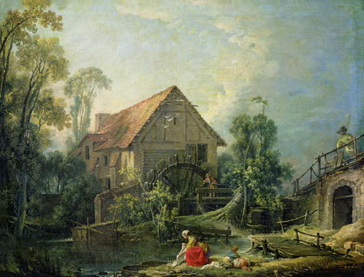 The Mill, 1751 (oil on canvas) from François Boucher