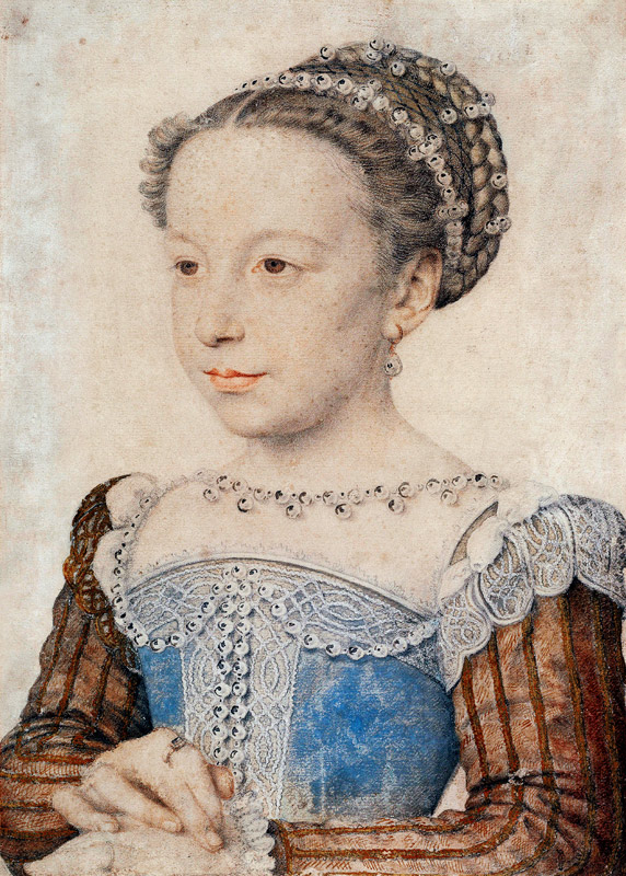Portrait of Margaret of Valois (1553-1615) from François Clouet