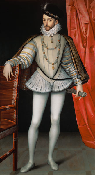 Portrait of Charles IX (1550-74) from François Clouet