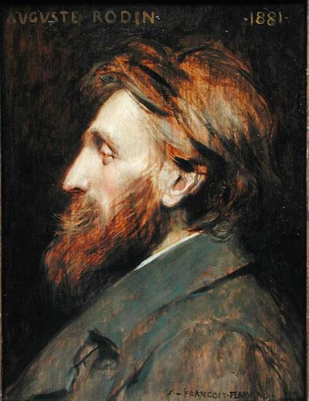 Portrait of Auguste Rodin (1840-1917) from François Flameng