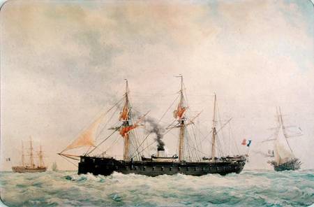 The French Battleship, 'La Gloire' from Francois Geoffroy Roux