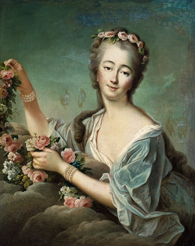 Portrait of the Countess du Barry (1743-93) as Flora from François-Hubert Drouais