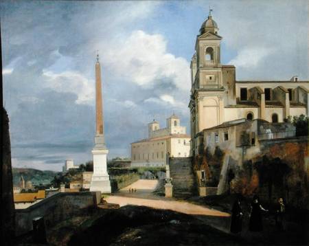 Trinita dei Monti and the Villa Medici, Rome from François Marius Granet