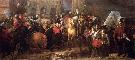 Entry of Henri IV into Paris, 22nd March 1594 (painted in 1817) from François Pascal Simon Gérard