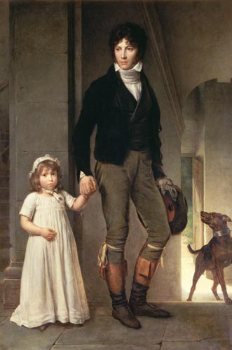 Jean-Baptiste Isabey with his daughter from François Pascal Simon Gérard