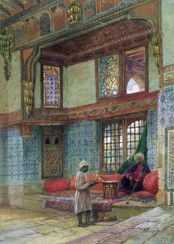 Recess in the reception room in the house of the Mufti Sheik El Mahadi, Cairo  on from Frank Dillon