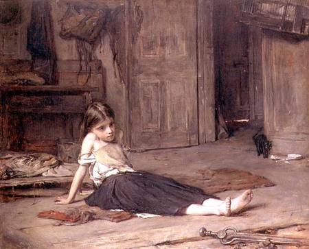 Girl by the Fireside from Frank Holl