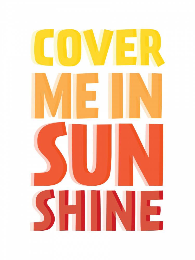 Cover Me In Sunshine from Frankie Kerr-Dineen
