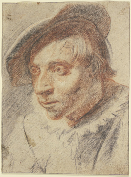 Brustbild eines Bauern mit Kappe from Frans Hals