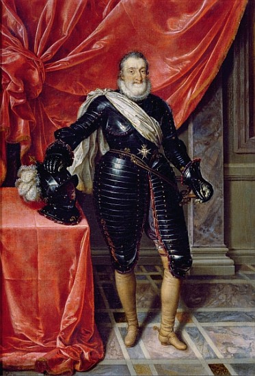 Henry IV, King of France, in armour, c.1610 from Frans II Pourbus