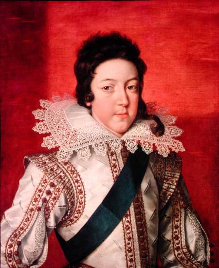 Portrait of Louis XIII (1601-43) as a Boy, wearing the Order of the Saint Espirit from Frans II Pourbus