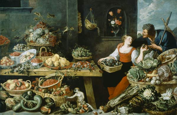 Fruit and Vegetable Market (oil on canvas) from Frans Snyders