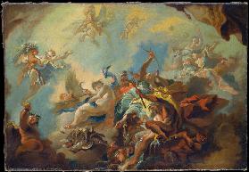 The Four Elements, Preparatory Study for a Painted Ceiling (Allegory of Time?)